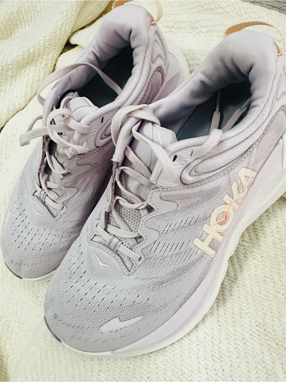 Hoka Women’s Pale Lavender Athletic Running Shoes